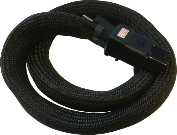 Puritan Classic Mains Cable Black sleev C19 PPDTMC 2,0 Meter (+BIT)